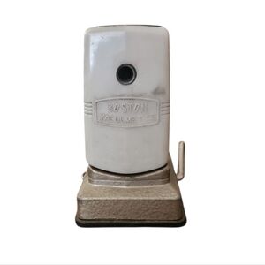 Boston Vacuumette Hand Crank Pencil Sharpener Vintage Suction Mount RARE